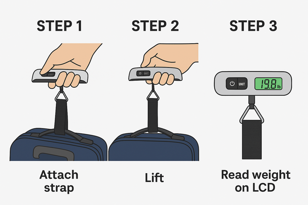 Travel Lite™ Portable Weighing Scale