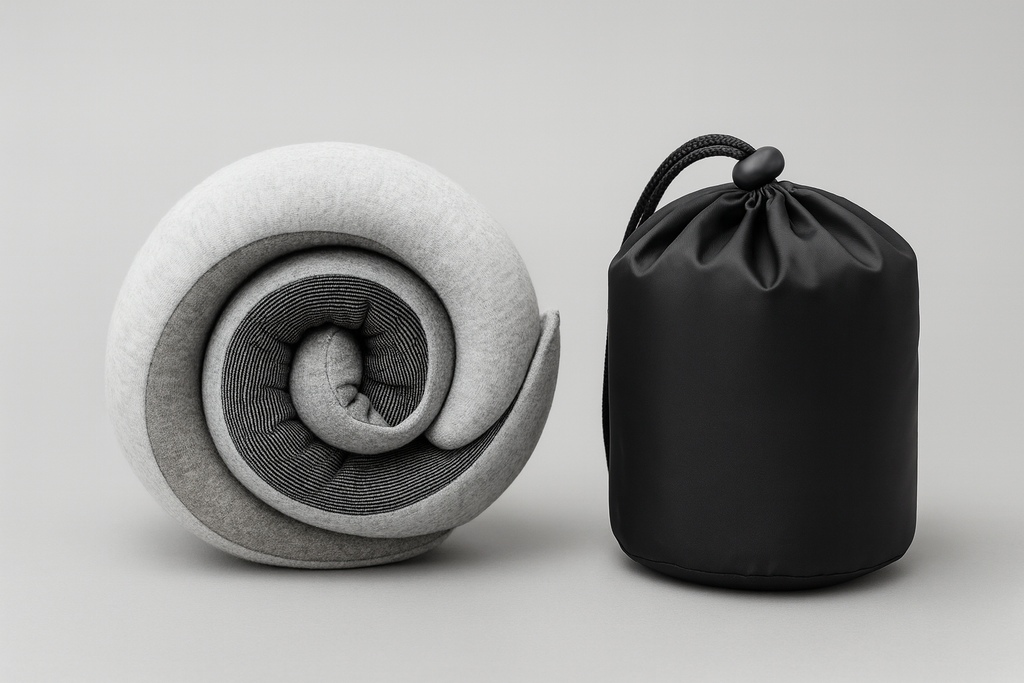 Memory foam travel neck pillow, ergonomic U-shape